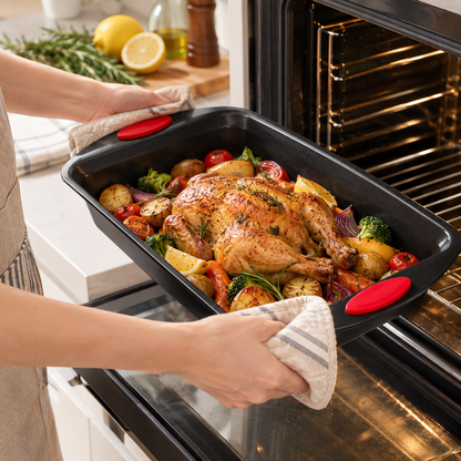 Pro-Chef Carbon Steel Roasting & Baking Pan – Non-Stick & Heat-Safe