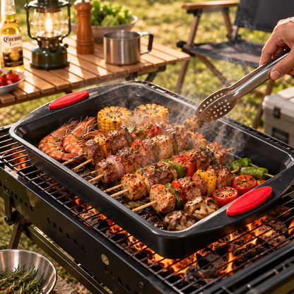 Pro-Chef Carbon Steel Roasting & Baking Pan – Non-Stick & Heat-Safe